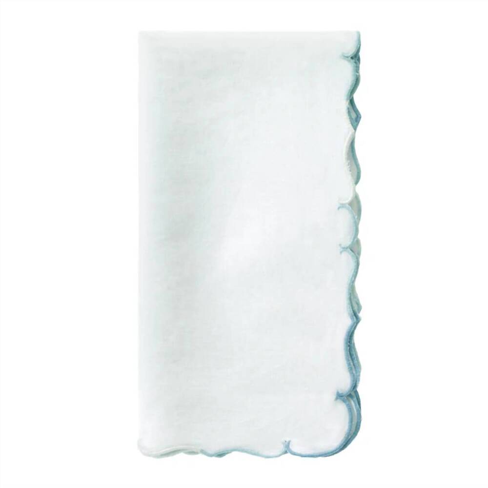 NEW BODRUM LINENS firenze 22" napkin - set of 4 in ice blue